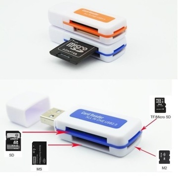 Устройство чтения карт памяти USB 2.0 — «Все в одном» — SD Micro-SD MS M2 TF