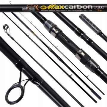 WĘDKA KARPIOWA HOKKAIDO MAXCARBON 3,6M 60-120G PREMIUM PARABOL