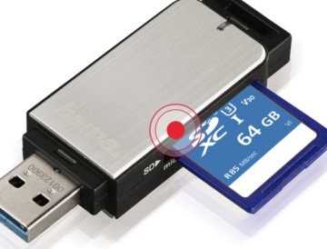 КАРТРИДЕР Hama SD/MicroSD 3.0 Серебристый
