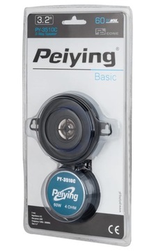 Комплект из 2 динамиков Peiying 3,2 дюйма, 8 см, 60 Вт PY-3510C