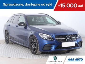 Mercedes Klasa C W205 Kombi Facelifting 1.6 200d 160KM 2019 Mercedes C C 200d, VAT 23%, Skóra, Navi, Klima