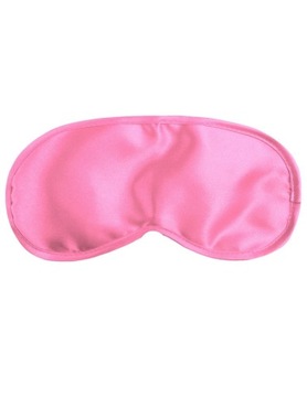 RÓŻOWA SATYNOWA MASKA NA OCZY SATIN LOVE MASK