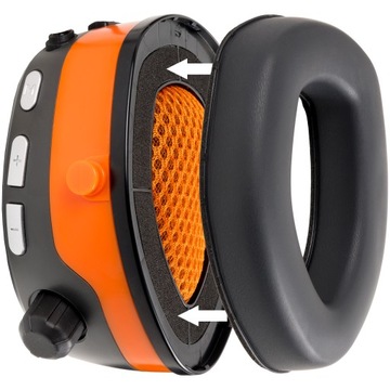 ЗАЩИТНЫЕ НАУШНИКИ FM, BLUETOOTH, ФУНКЦИЯ FOX TACTIX