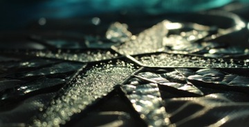 Звезда из многоконечного хрустального витража Тиффани