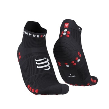 Skarpety Compressport Pro Racing Socks v4.0 Run Low Czarne r. 42-44
