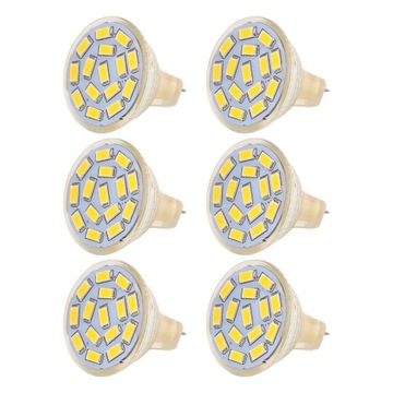 6шт светодиодная лампа GU4 270LM 15LED лампа