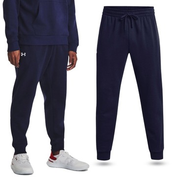 SPODNIE DRESOWE MĘSKIE UNDER ARMOUR DRESY JOGGERY BAWEŁNA SPORTOWE 1379774