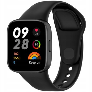 PASEK SILIKONOWY DO XIAOMI REDMI WATCH 3 - BLACK
