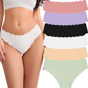 FIGI MAJTKI DAMSKIE BEZSZWOWE LASEROWO CIĘTE ORYGINALNE INTIMO 6-PAK S/M