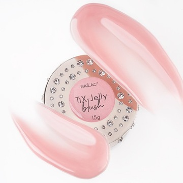 Гель для наращивания ногтей с тиксотропностью TiX-Jelly Blush NaiLac 50г