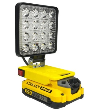 НАБОР РАБОЧИХ ЛАМП STANLEY FATMAX 20 В + НАБОР ПЕРЕХОДНИКОВ ДЛЯ РОЗЕТОК