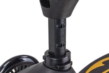 Самокат трехколесный 2в1 с подсветкой колес, черный