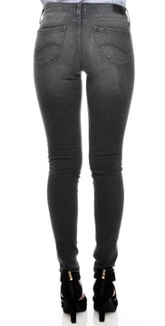 LEE spodnie SKINNY grey jeans SCARLETT _ W24 L33