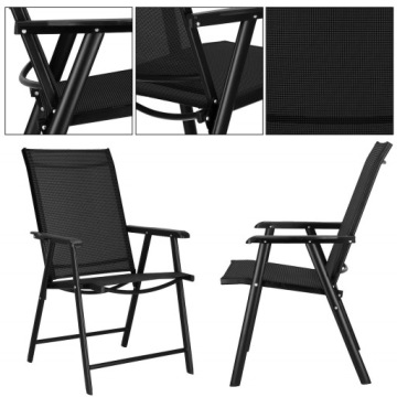 2x САДОВЫЙ СТУЛ, прочные СТУЛЬЯ, СТУЛЬЯ для террасы, балкона, складные металлические