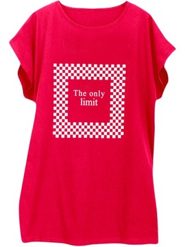 Kobieca dłuższa bluzka z bawełny Plus Size 3XL 46