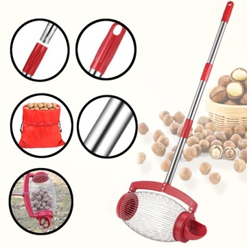 Zbierak do orzechów Zdejmowany, otwierany z boku Zbierak do żołędzi, bezpośrednio zrzucany