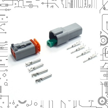 АВТОМОБИЛЬНЫЙ КОМПЛЕКТ РАЗЪЕМА водонепроницаемые электрические разъемы