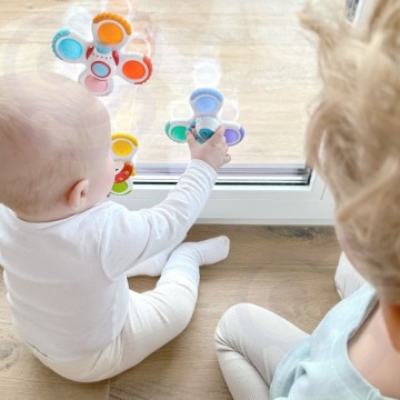 СПИННЕР СЕНСОРНАЯ ИГРУШКА ЧУЖАЯ РАКЕТА 3 ШТ. С ПРИСОСКОЙ ДЛЯ ДЕТСКОГО ВУПИ