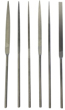Zestaw 6 pilników precyzyjnych igiełkowych Różne kształty 160 mm/2 BEFANA