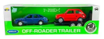 КОМПЛЕКТ WELLY 2-PACK POLONEZ CARO PLUS + FIAT 126p 1:34