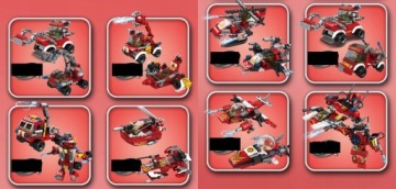 Кирпичи ПОЖАРНЫЙ МОСТ АВТОМОБИЛЬ 806el 8в1