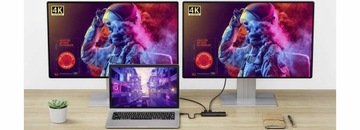 Док-станция USB C HUB АДАПТЕР HDMI Переходник USB-HDMI microSD