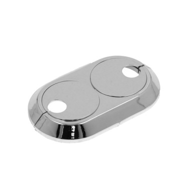 РОЗЕТКА МАСКИРОВАННАЯ РОЗЕТКА Трубы 15 мм ХРОМ ДВОЙНАЯ Решетка разъемная