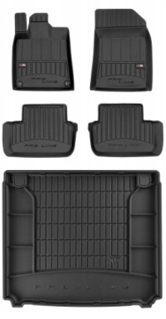 Set 3D gumové rohože Peugeot 407 Sedan 2004-2011