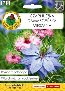 Nasiona rośliny miododajne Czarnuszka Damasceńs 1g