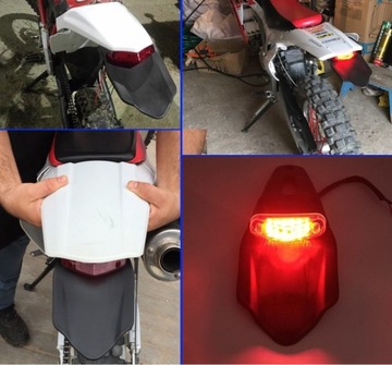 Задний светодиодный стоп-сигнал + положение поперечного эндуро-крыла