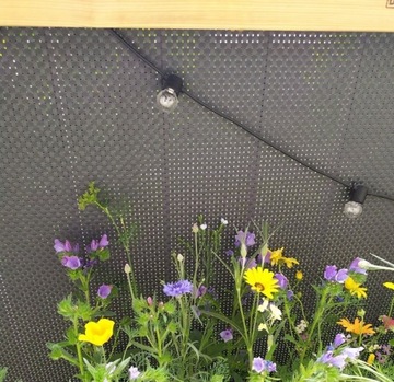 Премиальная балкона покрывает 0,8x7m Battan Balcony Mat для террасы антрацит UV+