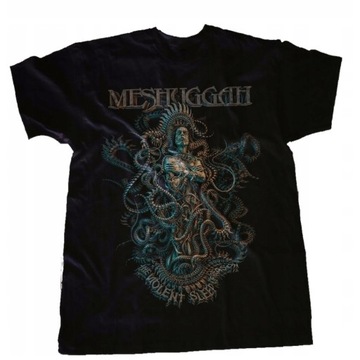Moda męska MESHUGGAH wzór nadruku T shirt, S