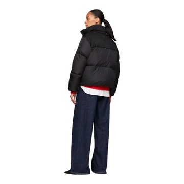 TOMMY HILFIGER KURTKA DAMSKA NEW YORK PUFFER JACKET CZARNA r.M