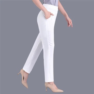 Candy Colors Women Stretch Classic Pants Elegant S