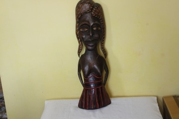 Rzeźba drewniana - AFRYKAŃSKA DAMA - GHANA