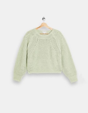 TOPSHOP SWETER DAMSKI ZIELONY KLASYCZNY 36-38 1UFP