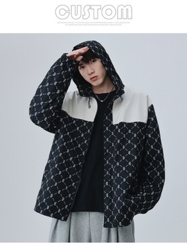 2023 New Fashion Hooded Jacket Men Breathable Outw