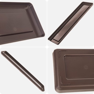 ПОДСТАВКА ДЛЯ ЦВЕТОЧНОГО ГОРШКА, ЦВЕТОЧНЫЙ ГОРШОК 50см, ПРЯМОУГОЛЬНЫЙ ПЛАСТИКОВЫЙ ПОДДОН MOKKA