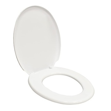 Klasyczna deska sedesowa WC toaletowa uniwersalna wytrzymała odporna biała