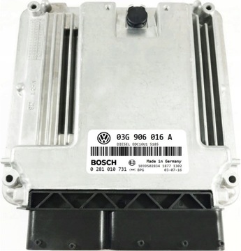 ECU VW TOURAN 1.9 03G906016A 0281010731 IMOBILIZÉR OFF