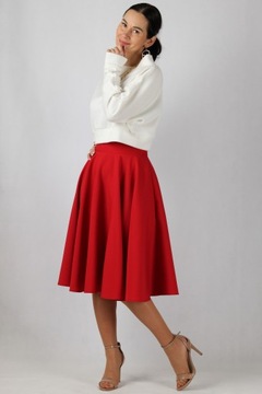 M POCKETS, красный, юбка-круг FLEXIBLE