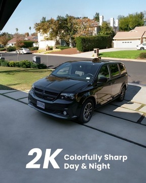 BATERIE ZEWNĘTRZNA KAMERA OBROTOWA IP 2K WiFi ZOOM