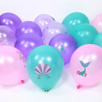Игра с шариками из латекса сирены для детей и детей, конфетти из гелия