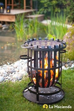 КАМИНЬ с грилем ВАНКУВЕР корзина CAMPING BEACH