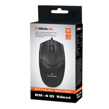 Mysz przewodowa optyczna REAL-EL RM-410 Silent