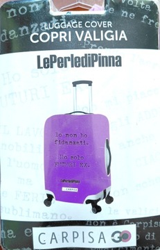 POKROWIEC NA BAGAŻ WALIZKĘ ETUI FIOLETOWY NA DUŻĄ WALIZKĘ L 60X90CM