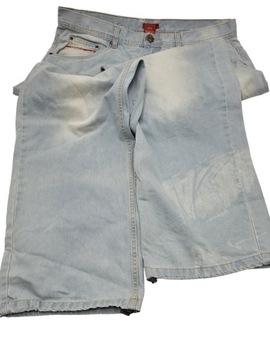 ecko jeansy męskie szerokie baggy fit jasne r. 38/34