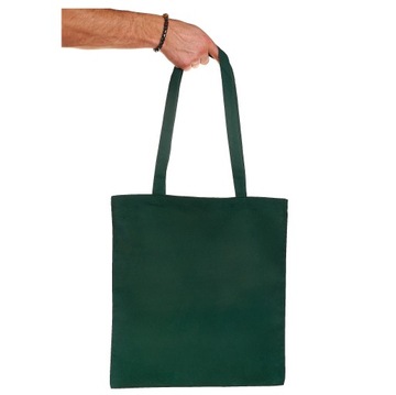 TORBA BAWEŁNIANA 38x42cm TORBY MIX ZIELONA jasna