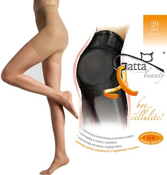 rajstopy Gatta BYE CELLULITE 20den 4-L odc. beż