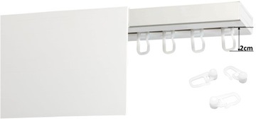 Потолочный карниз SINGLE с чехлом Потолочный карниз с чехлом 9 CM 140